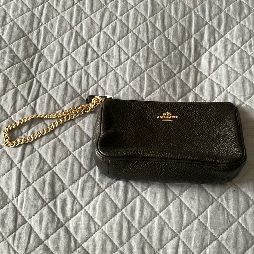 Coach Black Wristlet/Clutch Purse